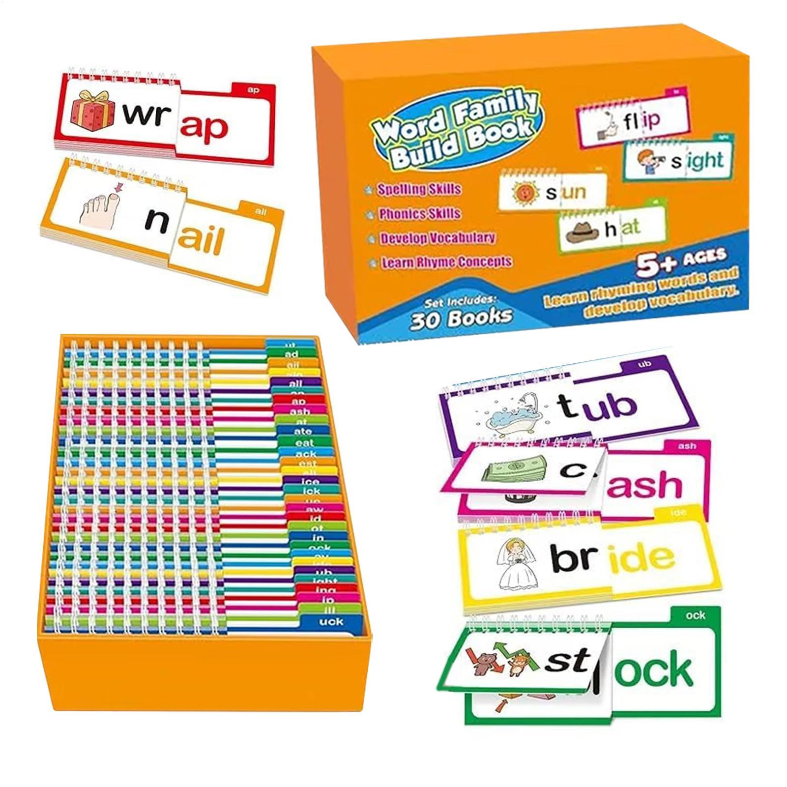Kids Education Rhymes - Tarjetas de lectura, 30 libros interactivos