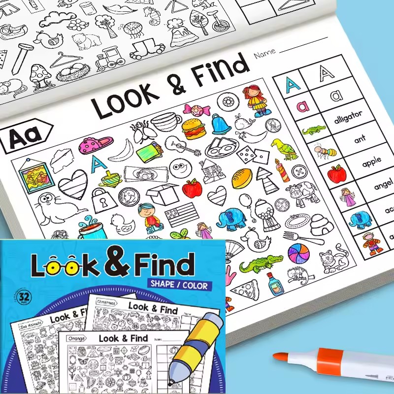 Libro para colorear Look And F - Kids Education Activities reseña y precio