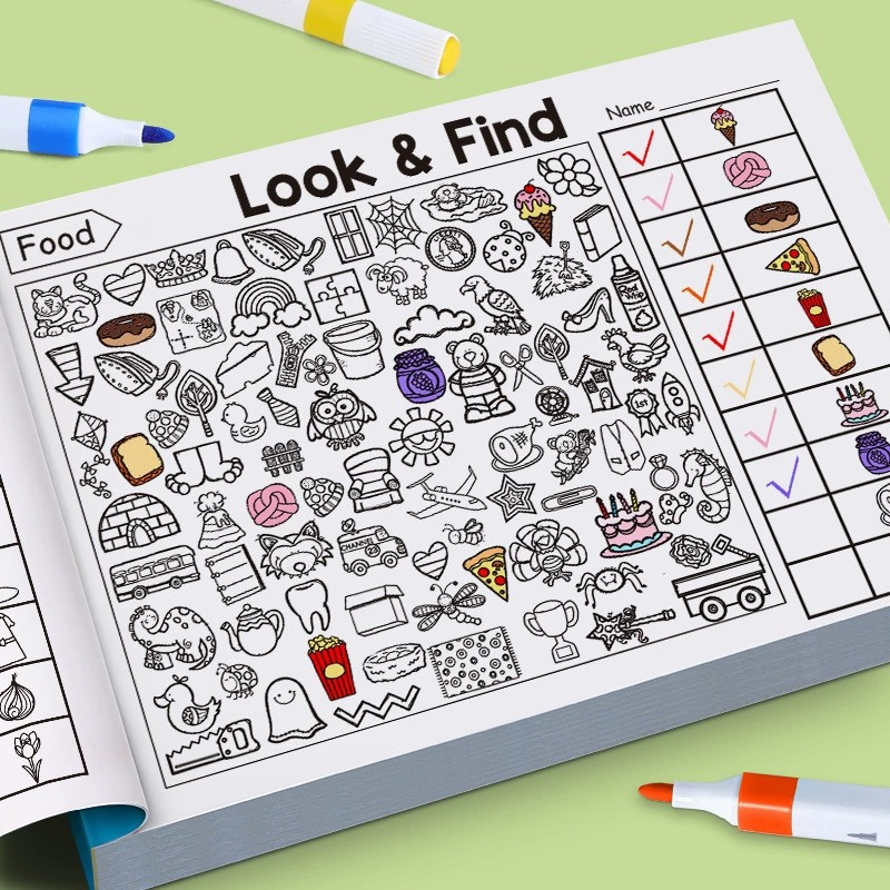 Libro para colorear Look And F - Kids Education Activities reseña y precio
